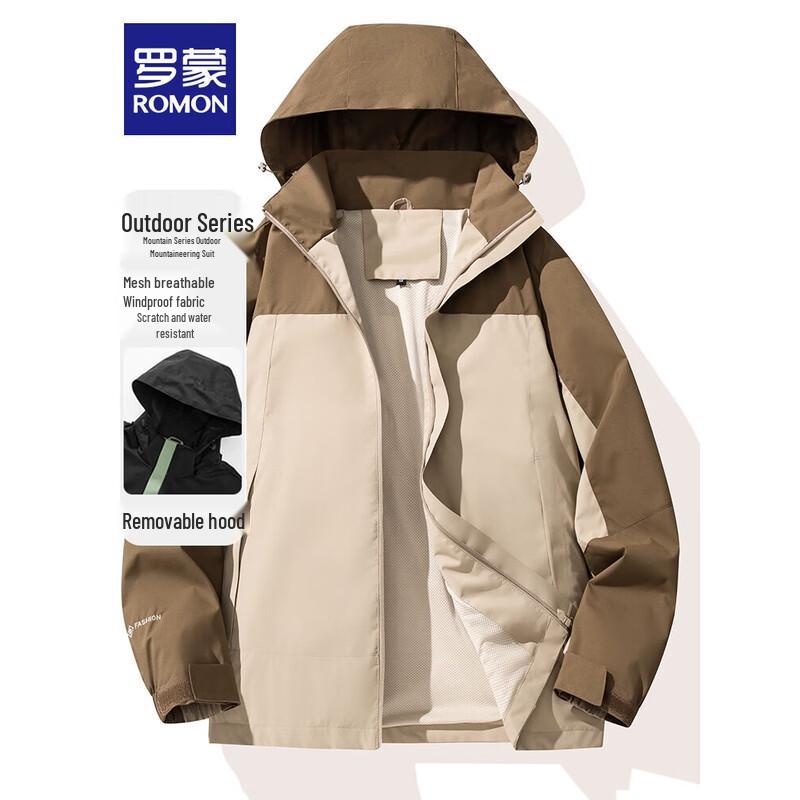 

ROMON Unisex Outdoor Windbreaker Jacket 4XL