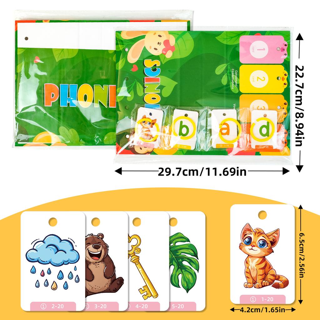 80 English Word Education Cards Children'S Early Education Enlightenment Learning Toys Parent-Child Interactive Learning Desktop Cards