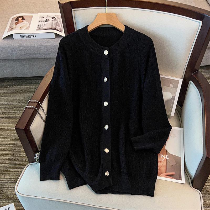 Damen Cardigan Pullover in Übergröße, Brustumfang 150/160, Dicke Strickware