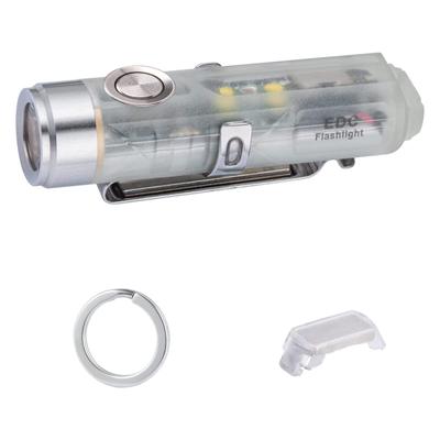 RovyVon Aurora Mini 420 wiederaufladbare Taschenlampe mit magnetischem Clip und fluoreszierendem grünem Leselicht, rotem Signallicht für Schlüsselanhänger, EDC, Utility A5-G4