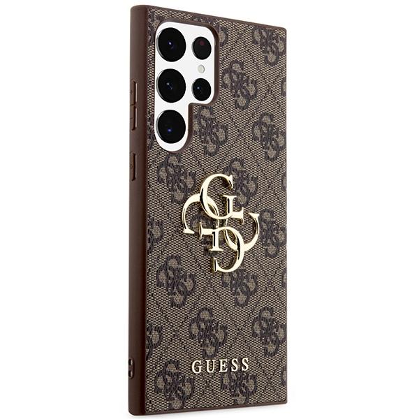 Guess Guhcs24L4Gmgbr S24 Ultra S928Brązowy/Brown Hardcase 4G Big Metal Logo