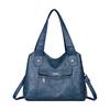 Women's bag new tote bag soft leather shoulder messenger bag large capacity retro fashion women's bag