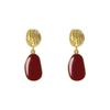 New Fashion Statement Earrings Pink Green White Red Geometric Drop Earrings for Women Punk Metal Earring Trendy Jewelry Elegant