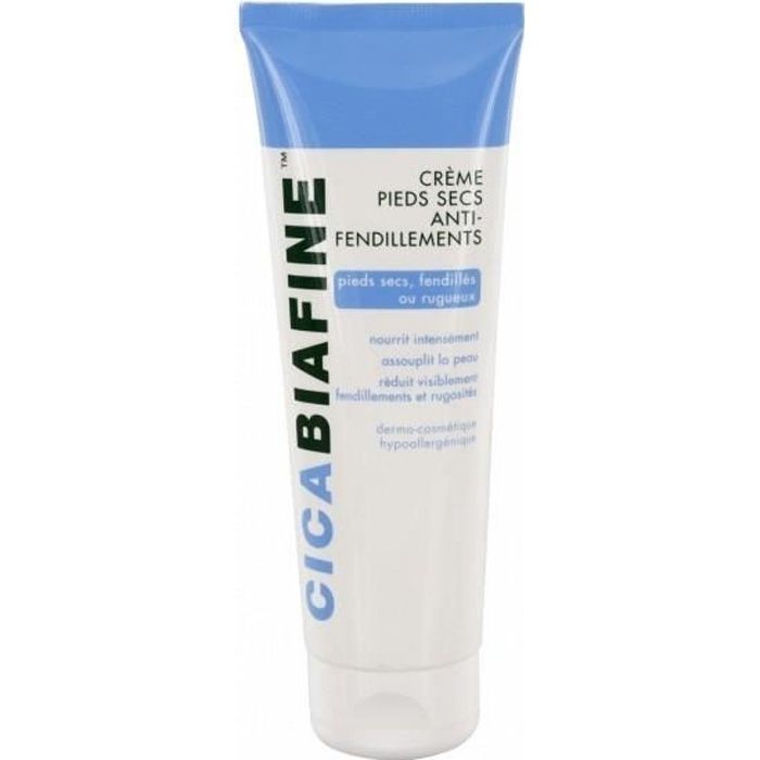 Crème Pieds Secs - Cicabiafine - 125ml - Nourrit intensément - Sans parfum - Pour peaux sèches