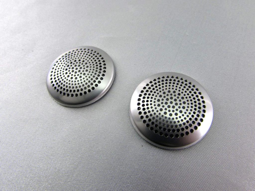 BRIGHTZ Satin Silver Stainless Steel Tweeter Panel for Toyota Harrier Hybrid Compatible with Toyota Harrier Hybrids 2-Piece (AXUH80, AXUH85)