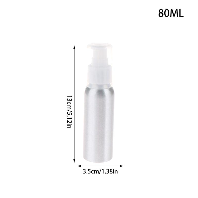 30-150-500Ml Aluminum Liquid Bottle Portable Lotion Dispenser Empty Container Refillable With Full Cover Cap For Cosmetics