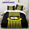 São Bernardo FC Pattern Bedding Set Quilt Cover Pillowcase Home Decor Gift (1 * Duvet Cover + 2 * Pillowcase, Without Core)