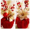 Red and Gold-Edged Christmas Tree Decorations: Perfect for Holiday Festivities and Gift Giving