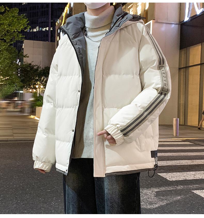 Fashion Casual Jacket Big Size Cotton Clothing Men's Winter Down Cotton Coat Loose Thickened Models of Cotton Bread Clothing Jacket