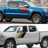 Pickup Door Side Stickers For Toyota Tacoma Truck Graphics Colorful Vintage Stripes Decor Cover Vinyl Decal Auto Accessories