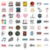 55 New Choir Graffiti Stickers Decorate Laptop Suitcase Mobile Phone DIY Waterproof Stickers