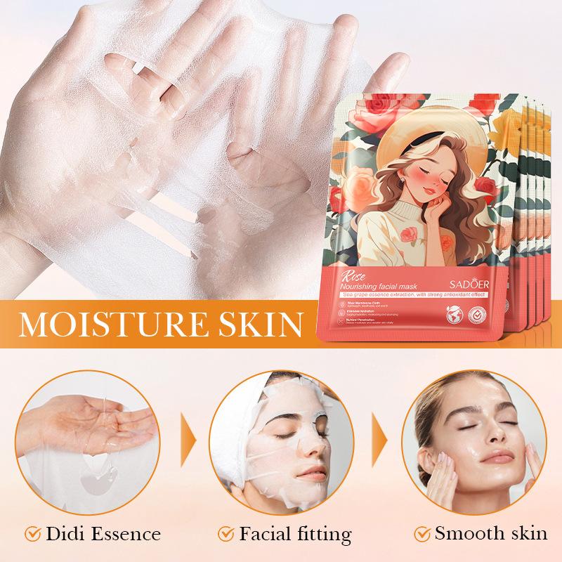 10 Stück SADOER Früchte Gesichtsmasken für das Gesicht Feuchtigkeitsspendend Aufhellend Straffend Hydrierend Gesichtsmaske Schönheit Gesicht Hautpflege Produkte