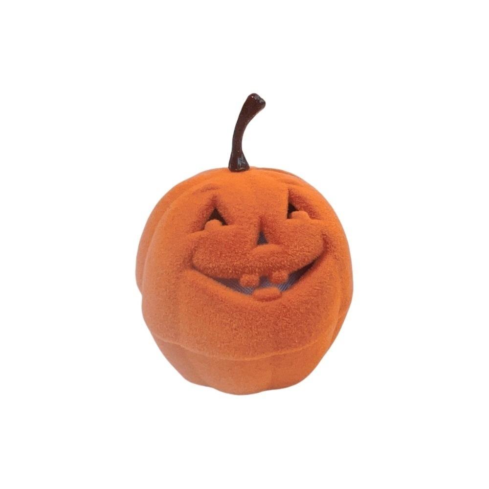 Anti-collision Halloween Jewelry Box Wedding Flannel Jewelry Organizer Pumpkin Rings Box  Propose