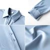 Women's Spring and Autumn Long-sleeved Solid Color Button Shirt Loose Comfortable Commuter Blouse