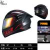 Full Face Motorcycle Helmet With Dual Visor 3C Certified ABS Safety Men Women All Season Riding