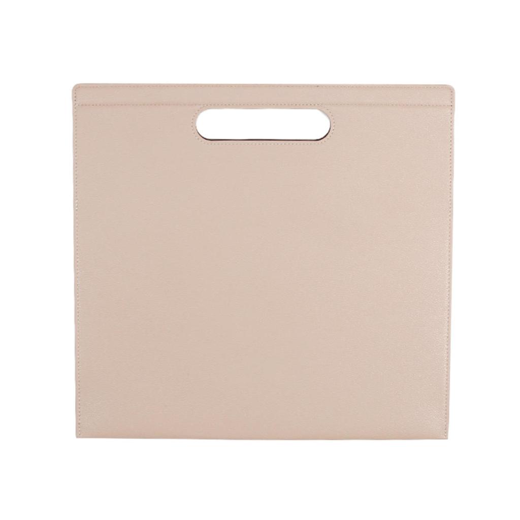 Leather Business File Holder Large Capacity Document Bag  Leather Handbag Magnetic Tablet Bag Birthday Gift