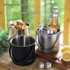 ZISIZ Thickened Stainless Steel Ice Bucket