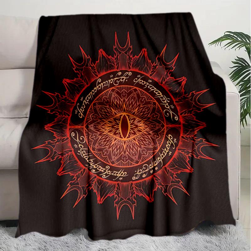 1PC The Lord of the Rings blanket, all-season lightweight home office outdoor nap multifunctional blanket, Christmas gifts
