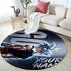 Custom Name,Goku pattern round rug,Carpet Rug for Living Room Bedroom Playroom ,Non-slip Floor Mat,Holiday Gifts and Birthday Gifts.