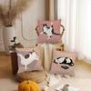 Cat Is Leisure Life Pillow Case Sofa Living Room Bedroom Headboard Backrest Square Cushion Nap Time