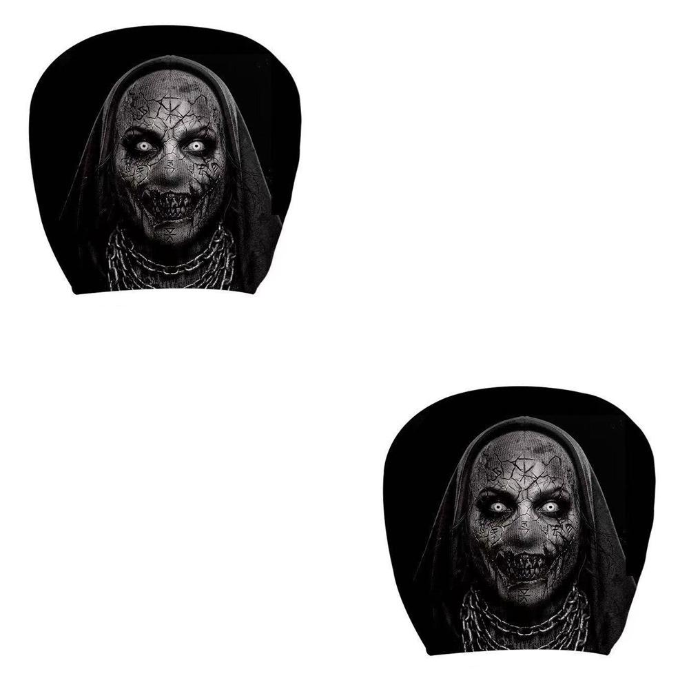 2 Stück Komfortable Halloween Auto Kopfstützenbezug Automobil Sitz Kopfstützenbezug Ganzjahresnutzung