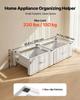 Laundry Pedestal, 290 mm Height, Washer and Dryer Pedestals with Drawer, 150 kg Weight Load Capacity, Non-Slip Feet, Heavy-duty Steel Washing Machine