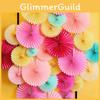 Beautiful Paper Fan Flower Decorations For Stunning Baby Shower Party Displays