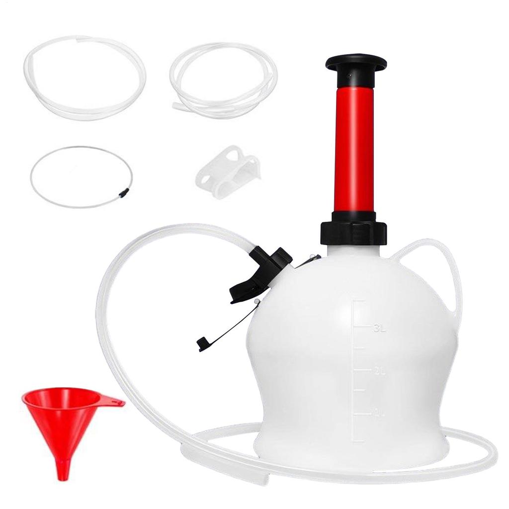 3.5L Car Brake Bleeder Manual Automatic Vacuum Oil Pot Strong Vacuum Pump Fluid Gadget Manual Clutch Oil Brake Fluid Tool