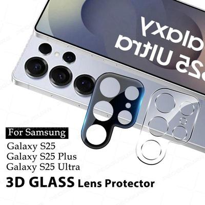 3D Lens Tempered Glass For Samsung Galaxy S22 S23 S24 S25 Ultra Plus Camera Screen Protector