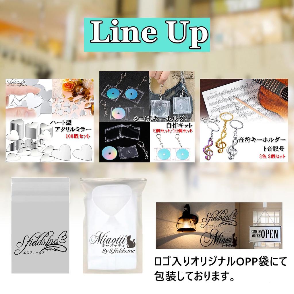 Mini CD Keychain CD Case DIY Kit Handmade Acrylic Fan Goods Strap of [S.fields.inc] (Set 5)