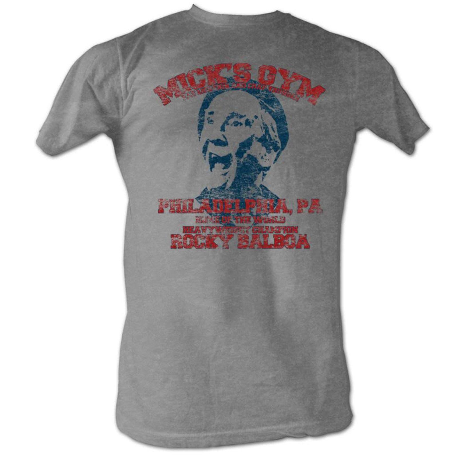 Rocky Mick s Gym Gray Heather T-Shirt 3XL