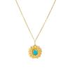 Yao Long Turquoise Heart Tassel Clavicle Chain - 18k Gold Plated, Personalized & Simple Design