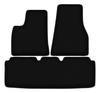 BASIC Black Velour Floor Mats For: Tesla Model S II Sedan (2016-)