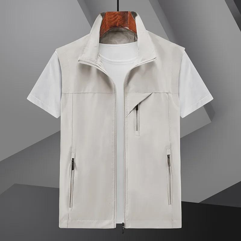 Men's Large Multi-Pocket Outdoor Fishing Work Vest - Suitable for Youth and Middle-Aged Men