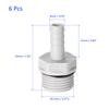 M METERXITY 2PCS Barb Hose Connector PVC Pipe Fitting Air Transport Machinery Industrial