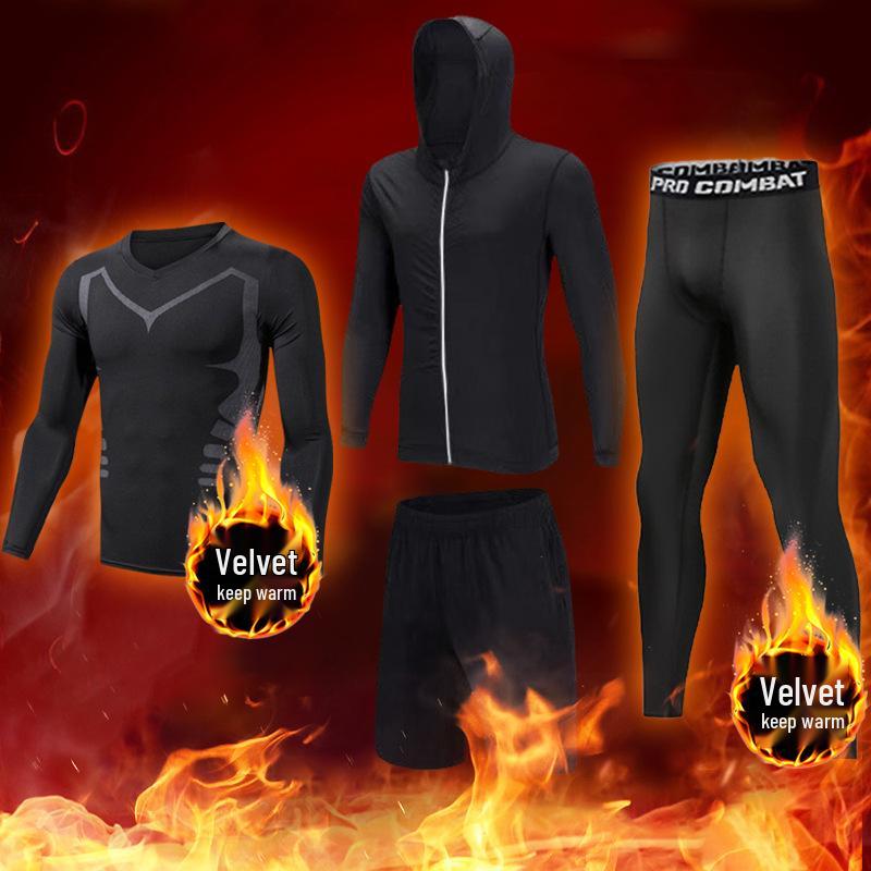 Men's High Elasticity Winter Running Base Layer Suit