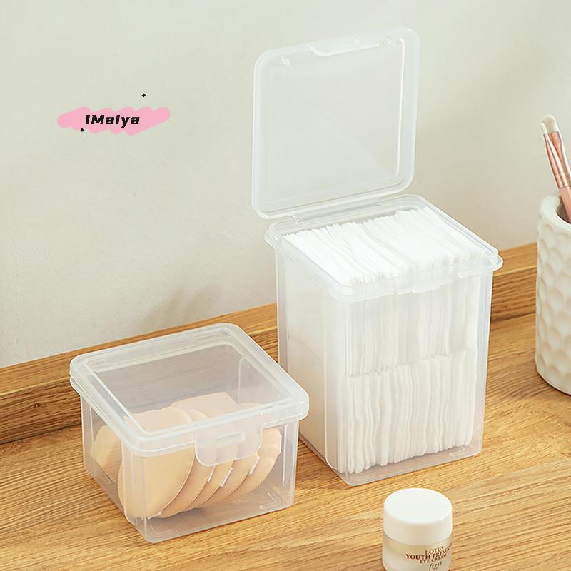 M-Dust-proof Cotton Swabs Cosmetic Organizer Storage Box Desktop Makeup Removal Cotton Lipstick Cosmetics Organization Holder