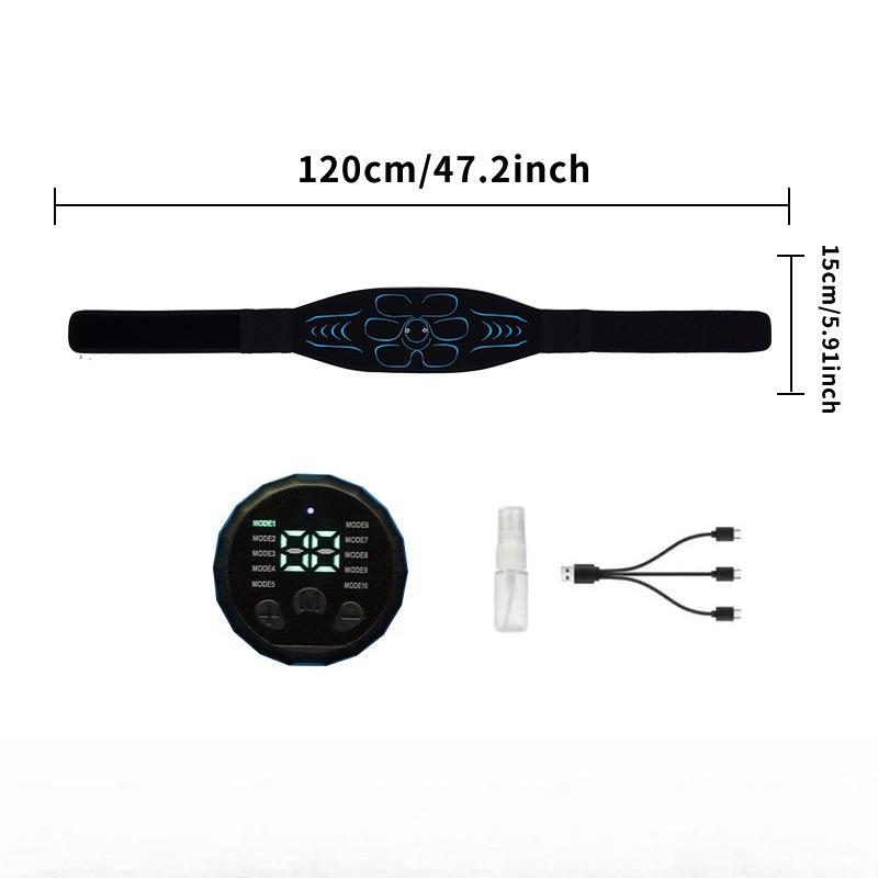 

EMS Стимулятор мышц пресса Тонизирующее устройство для мышц Всего тела Фитнес Силовые тренировки Тренажерное оборудование Тренажер для живота синий