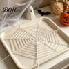Theme Party Haunted House Props Halloween Giant Spider Web Decorations, Large Fake Furry Black for Home Outdoor, Indoor, Yard, Home, Decor Plush
