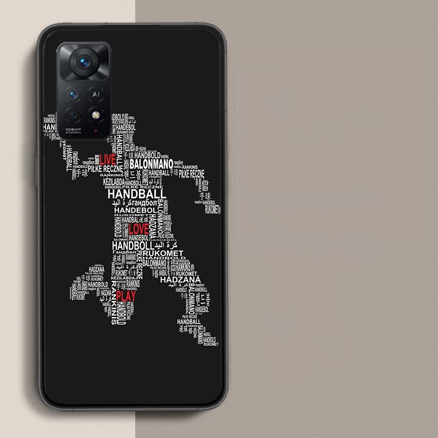 Handball Sport Phone Case For Redmi Note 14+ 13 Pro Plus 14C 13C 12C 12 10A 10C 10 9 8 9A 9C 9T 8A 7 Pro Xiaomi Capa Cover Cute