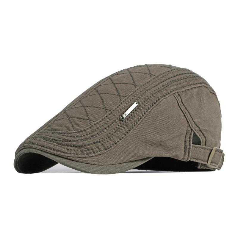 Men Flat Cap Newsboy Hat Beret Cabbie Ivy Cap Patchwork Adjustable Gatsby Newsboy Hat