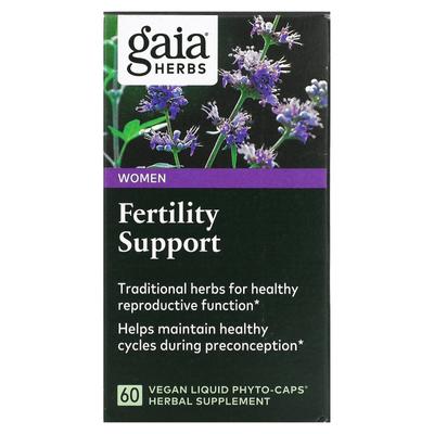 Gaia Herbs, Suport de fertilitate pentru femei, 60 fitocapsule lichide de legume