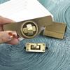 2/4Pcs Meetee Metal Lock Buckle Handbag Purse Brass Buckles Closure Spring Locks Rotating Clasp DIY Leather Crafts Accessories