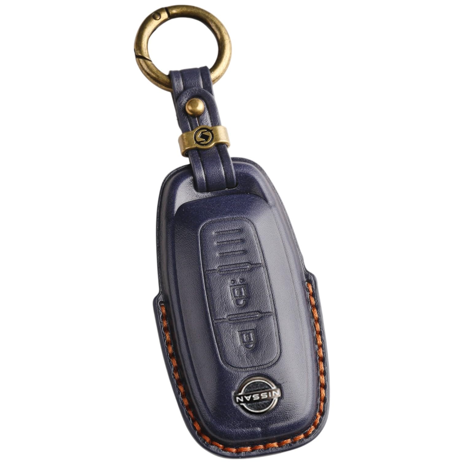 

[smasol] Новый чехол для ключа Serena C28 Lukes B4 Late X-Trail из натуральной кожи Nissan Sakura S тёмно-синий