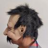 Half Face Little Old Man Mask Halloween Latex Character Mask Headset Role Playing Grandpa Funny Prop