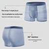 Plus Size Men's Ice Silk Boxer Briefs: Breathable, Antibacterial, Seamless Underwear with Ventilation