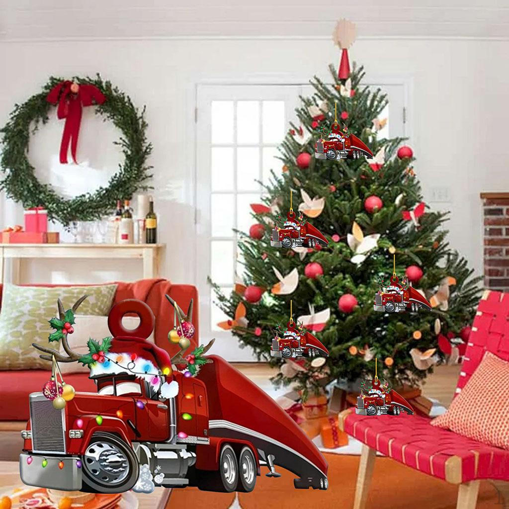 

Christmas Tree Hanging Ornaments Decorations Car Sticker for Party style 7