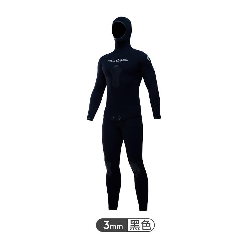 Mens 3mm 5mm 7mm CR Neoprene Wetsuit Set Freediving Snorkeling Fishing Swimming Outdoor Water Sports Medium