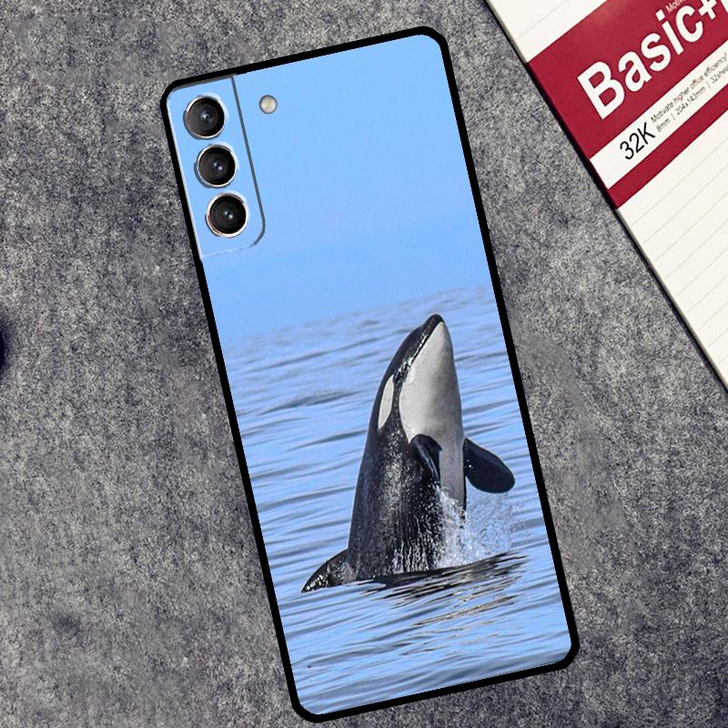 Killer Whale Orca Case For Samsung Galaxy S26 S25 S24 Ultra S20 FE S21 S22 S23 Plus S10 S25 FE Cover Couqe