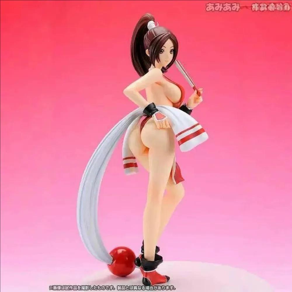 

The King of Fighters Shiranui Mai 24cm Sexy Anime Game Action Figure Adult Collectible Model Doll Toy Gift without box красный